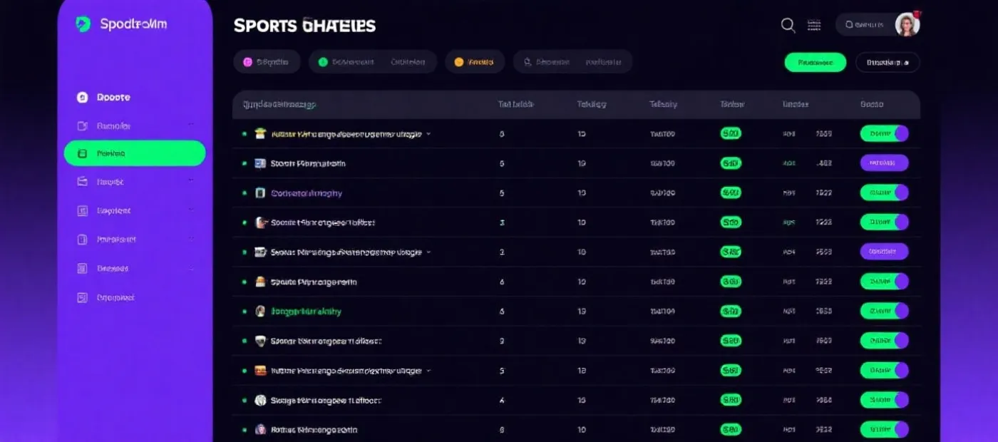 多赛事覆盖与快速切换示意图